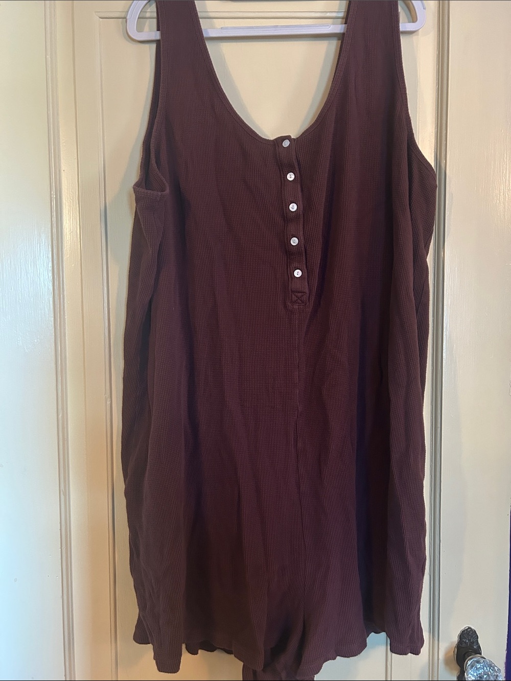 Old Navy Brown Sleeveless Button-Front Tank Dress